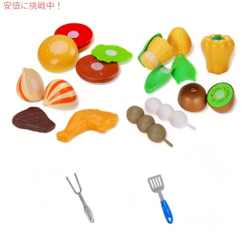 子供の演劇の食糧グリルは煙の健全なライトをふりをする Kids Play Food Grill with Pretend Smoke Sound Light 3