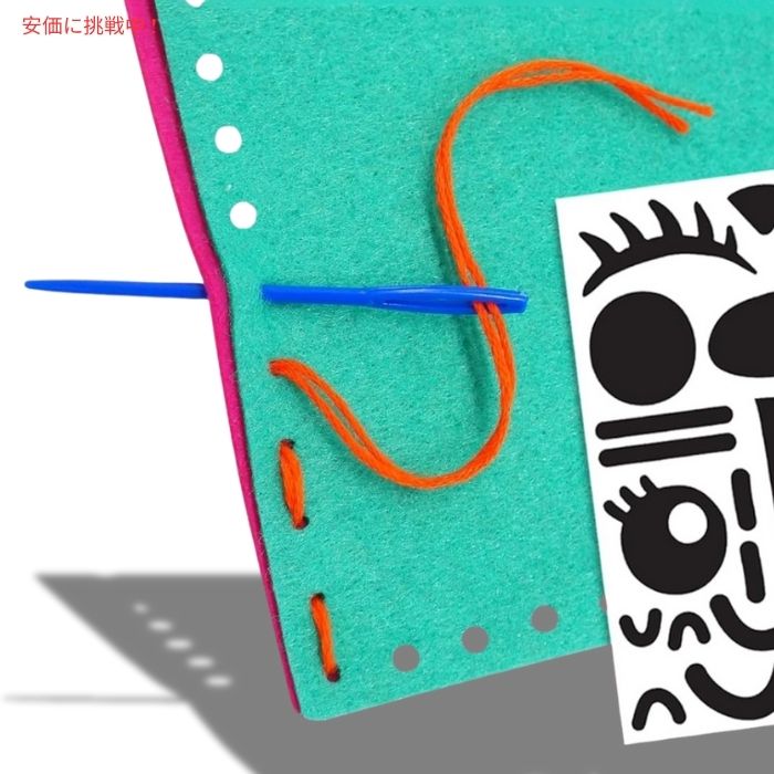 KRAFUN はじめての裁縫キット 子ども向け クラフトセット（7種類の簡単プロジェクト入り） My First Sewing Kit for Beginner Kids 4