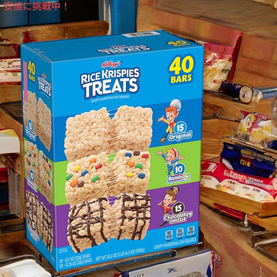 Kellogg's　ケロッグ ライスクリスピー トリート バラエティ 40個パック/ Kellogg's Rice Krispies Treats Variety Pack 40 bars 6