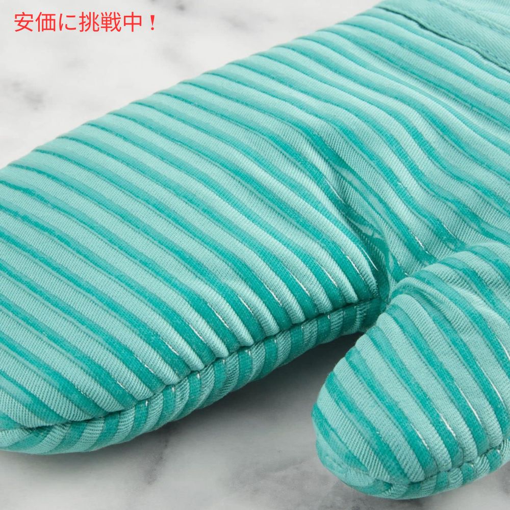 KITCHENAID キッチンエイド オーブンミット＆鍋つかみ＆キッチンタオル2枚 4点セット アクアスカイ Oven Mitt, Pot Holder, Kitchen Towel 4-Pack Set Aqua Sky 4