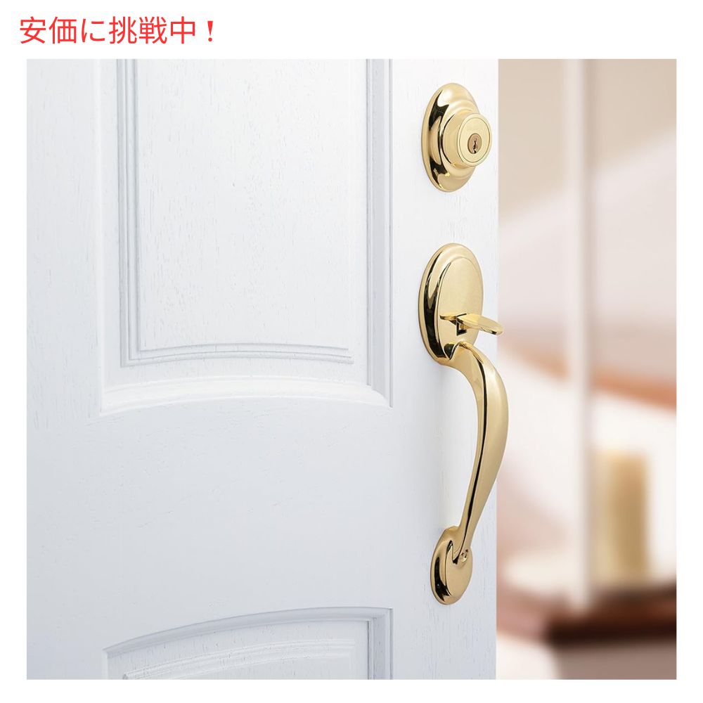 Kwikset Dakota フロントドア ロックハンドルとデッドボルト セット Front Door Lock Handle and Deadbolt Set 2