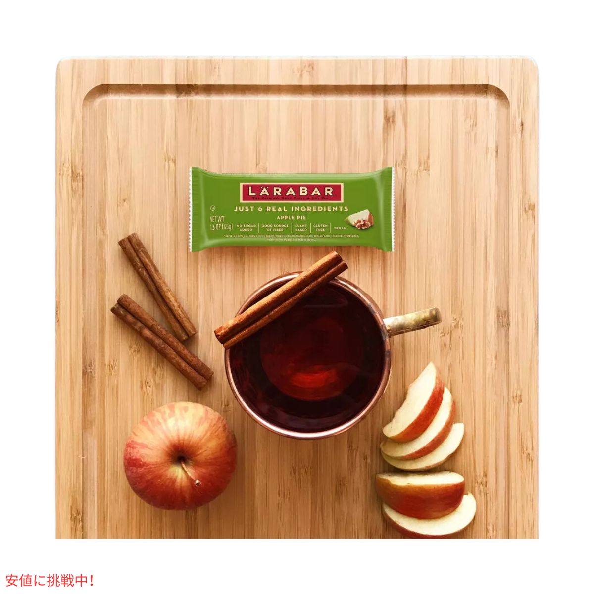 ララバー アップルパイ 45g x 6 本入り スナックバー グルテンフリー Larabar 6 Snack Bars Gluten Free Apple Pie 4