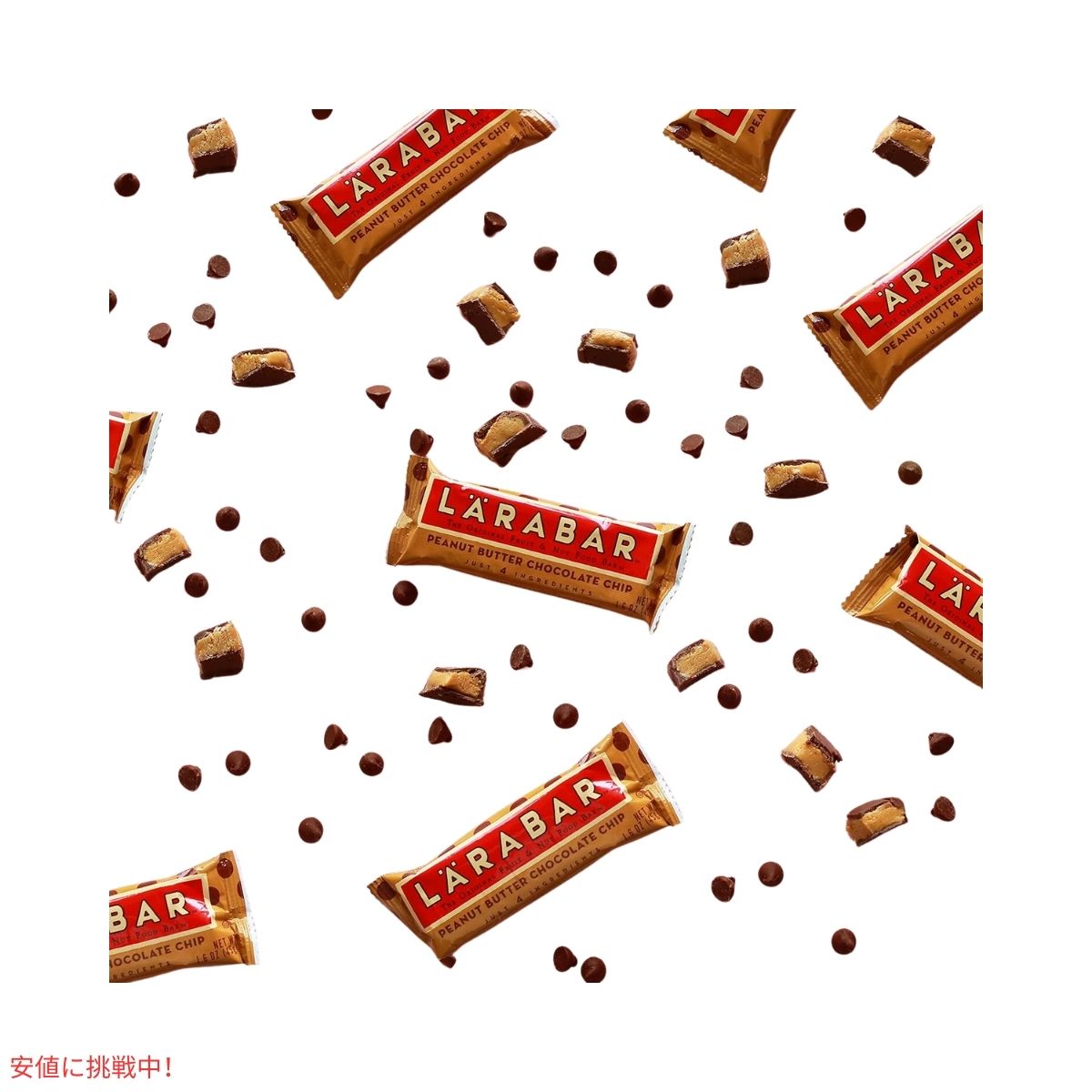 ララバー  ピーナッツバタ 45g x 6 個 スナックバー グルテンフリー Larabar 45g x 6 Snack Bars Gluten Free Peanut Butter 3