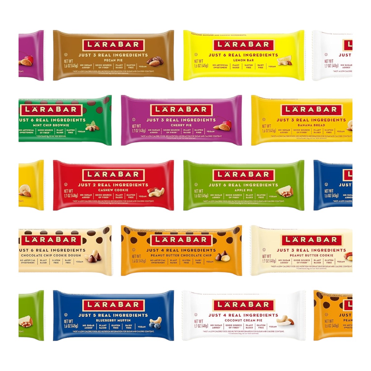 ララバー カシューナッツクッキー 48 x 8 本入り スナックバー グルテンフリー Larabar 48g x 8 Snack Bars Gluten Free  Cashew Cookie 6