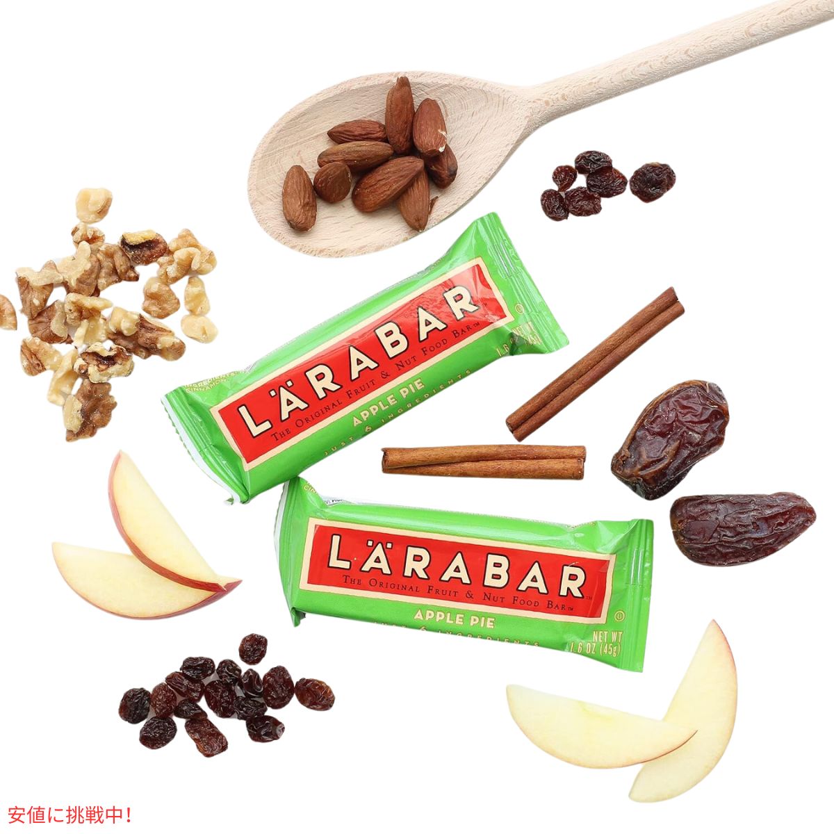 ララバー アップルパイ 45g x 12個 スナックバー グルテンフリー Larabar 45g x 12 Snack Bars Gluten Free Apple Pie 3