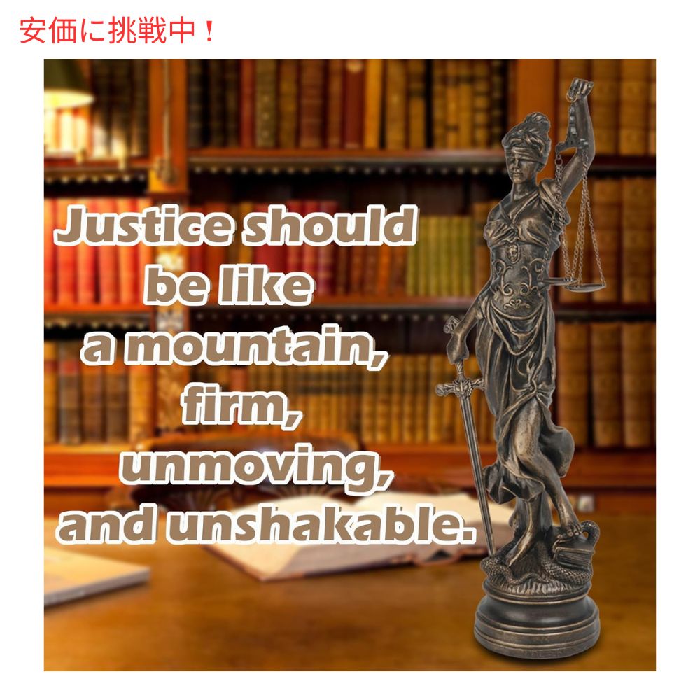 目隠しをしている女神像 ローマ ギリシャ 弁護士の像 Lady Justice Statues Home Decor 大型のアンティーク 4