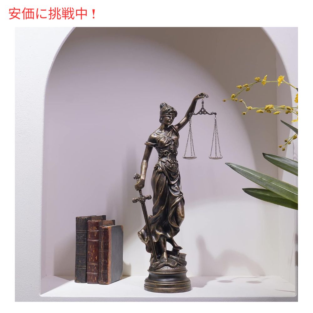 目隠しをしている女神像 ローマ ギリシャ 弁護士の像 Lady Justice Statues Home Decor 大型のアンティーク 6