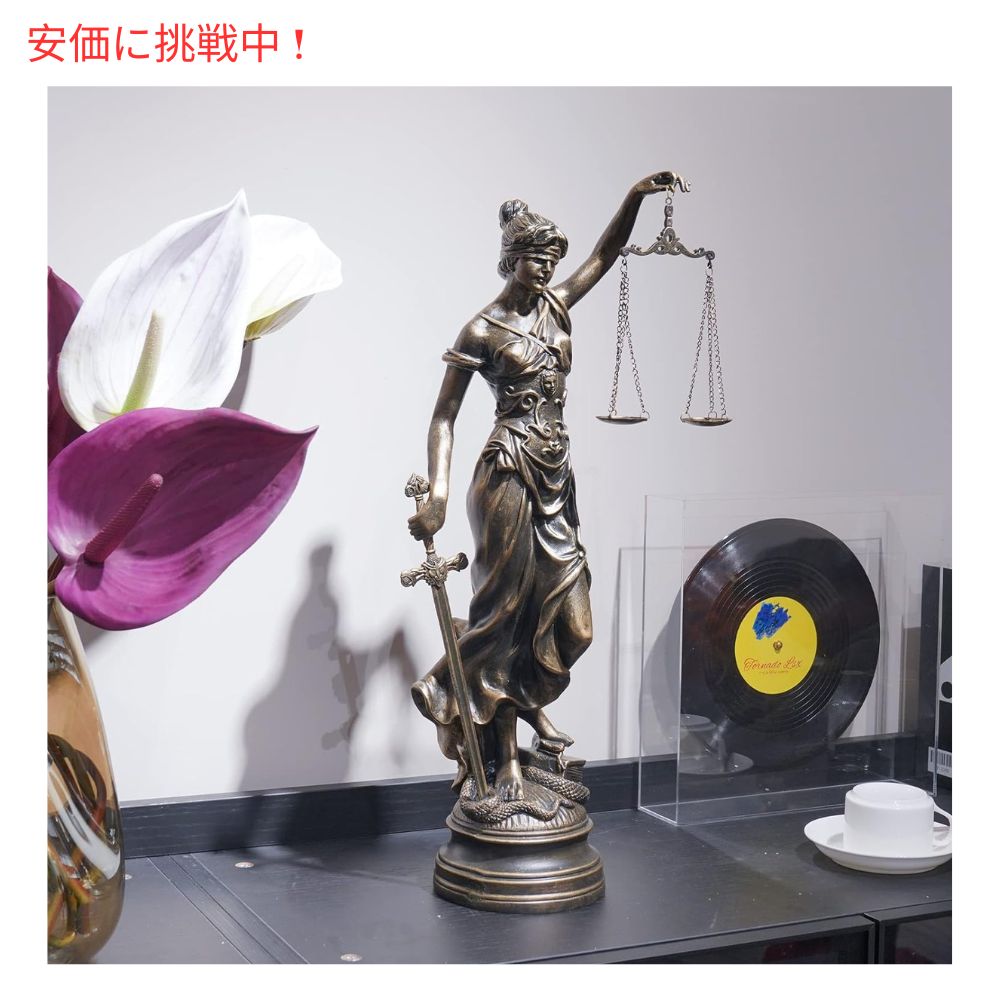目隠しをしている女神像 ローマ ギリシャ 弁護士の像 Lady Justice Statues Home Decor 大型のアンティーク 7