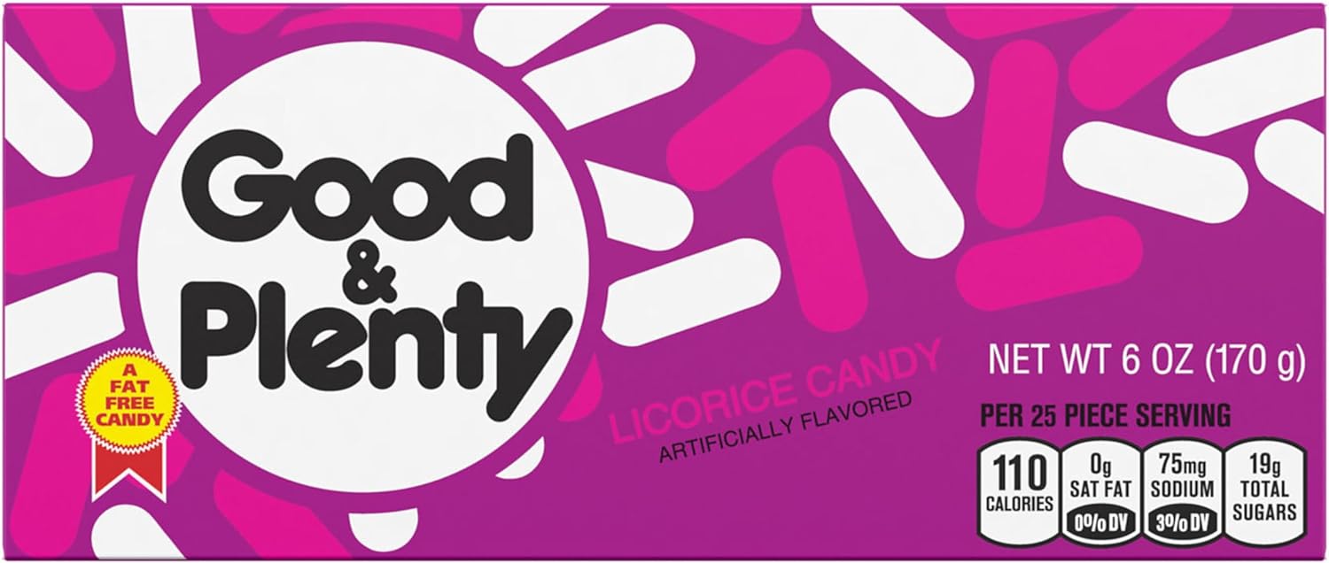 Good & Plenty グッド＆プレンティLicorice Fat Free Candy Boxes 6 oz リコリス ファットフリー キャンディ ボックス 6オンス 2