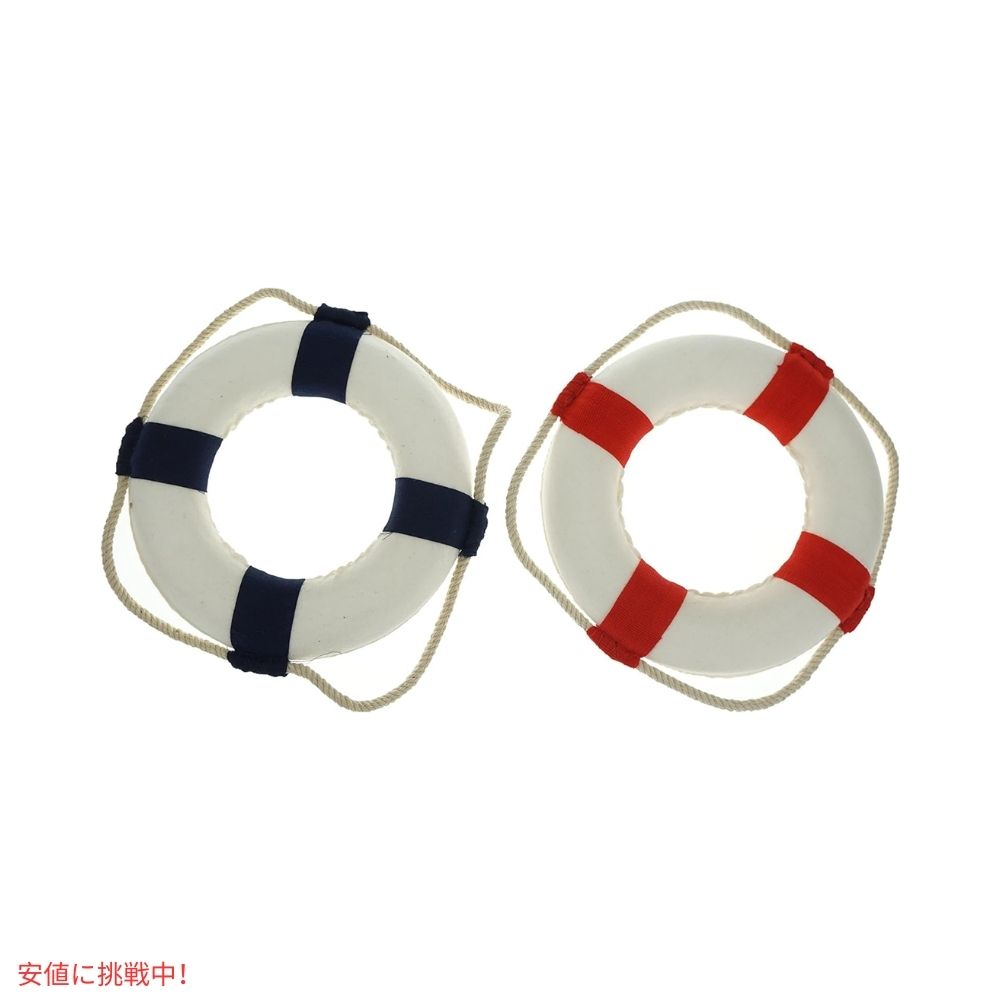 ウェルカムクロス ライフリング デコール レッド/ブルー 2個入 Welcome Cloth Life Ring Decor Red/Blue 2Pcs 2