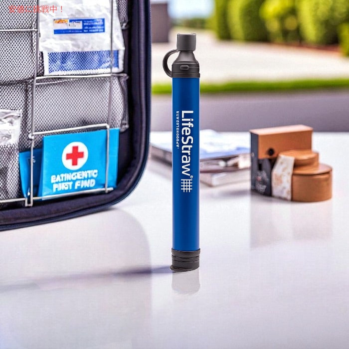 ライフストロー LifeStraw 携帯用 浄水フィルター [ネイビー] キャンプ 登山 非常用 ハイキング 旅行 Personal Water Filter 3