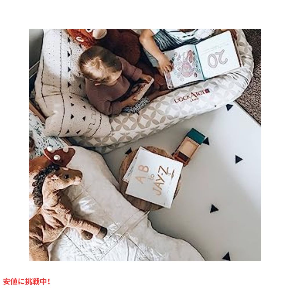 LITTLE Bot リトルボット オフィーマット リバーシブル 赤ちゃん用プレイマット ラージサイズ 禅ライン+トライアングル Ofie Mat Baby Play Floor mat 7