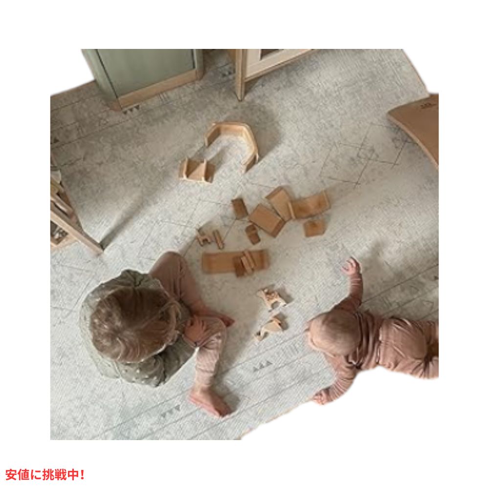LITTLE Bot リトルボット オフィーマット リバーシブル 赤ちゃん用プレイマット ラージサイズ オラクル+禅ライン Ofie Mat Baby Play Floor mat 6