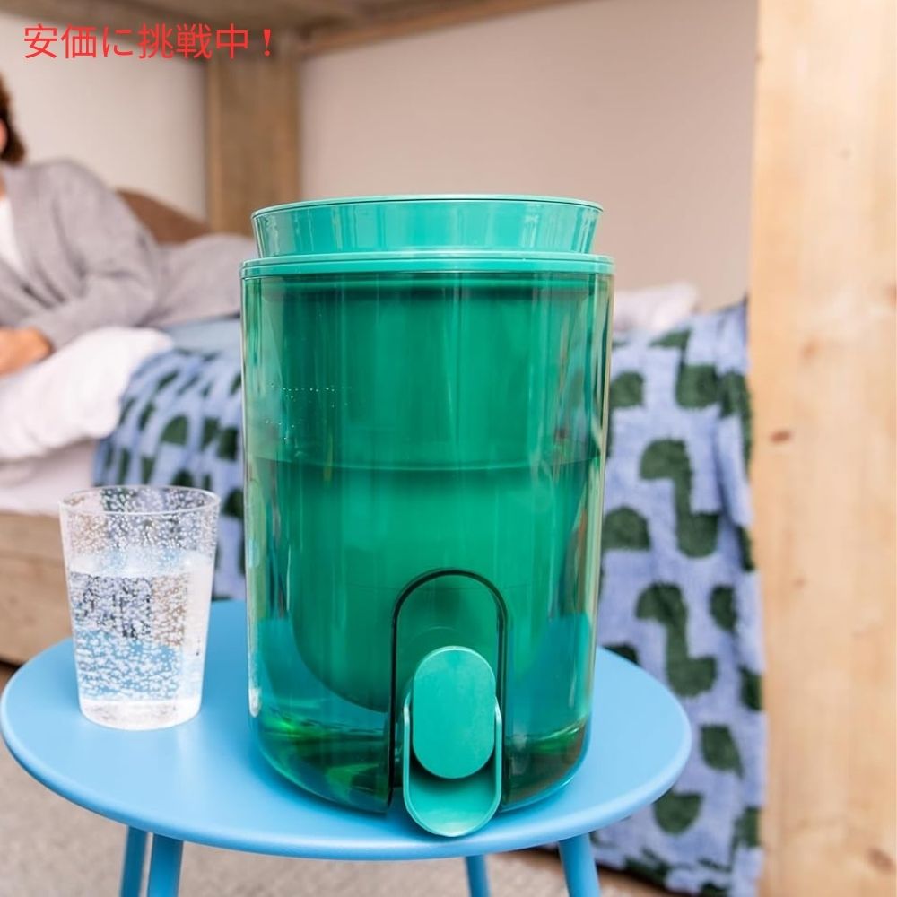 LifeStraw ホームスタジオ ウォーターフィルターディスペンサー 2.4リットル ジェイドグリーン Home Studio Water Filter Dispenser 10Cup Jade Green 3