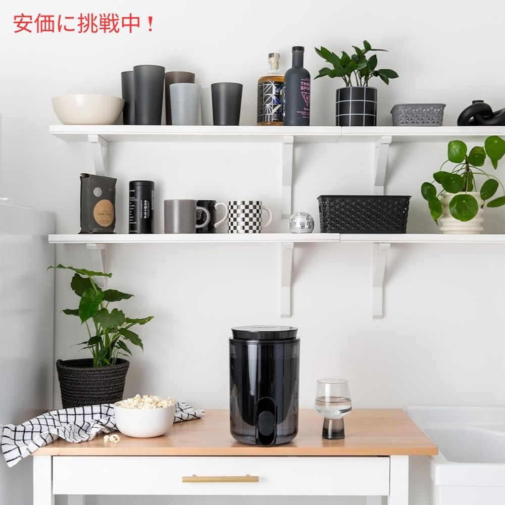 LifeStraw ホームスタジオ ウォーターフィルターディスペンサー 2.4リットル オブシディアンブラック Home Studio Water Filter Dispenser 10Cup Obsidian Black 3