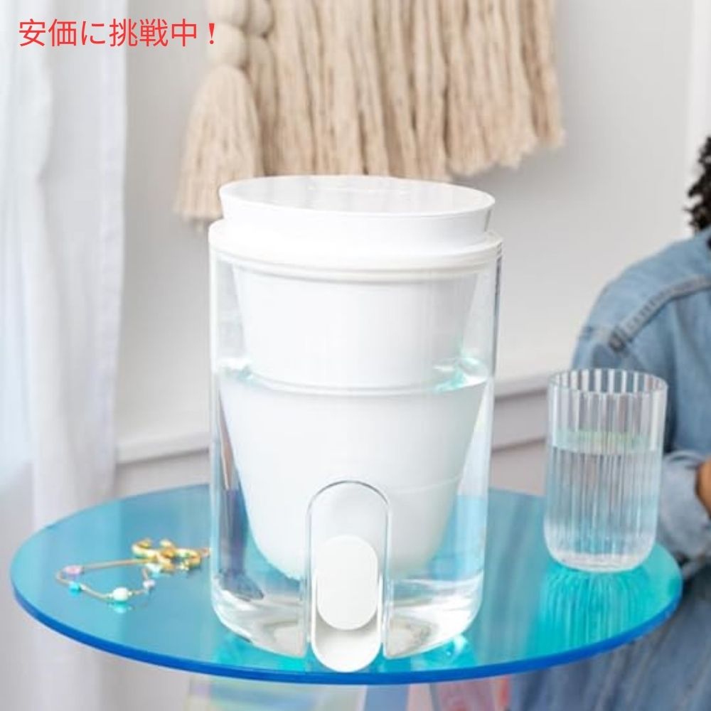 LifeStraw ホームスタジオ ウォーターフィルターディスペンサー 2.4リットル ポーラーホワイト Home Studio Water Filter Dispenser 10Cup Polar White 4
