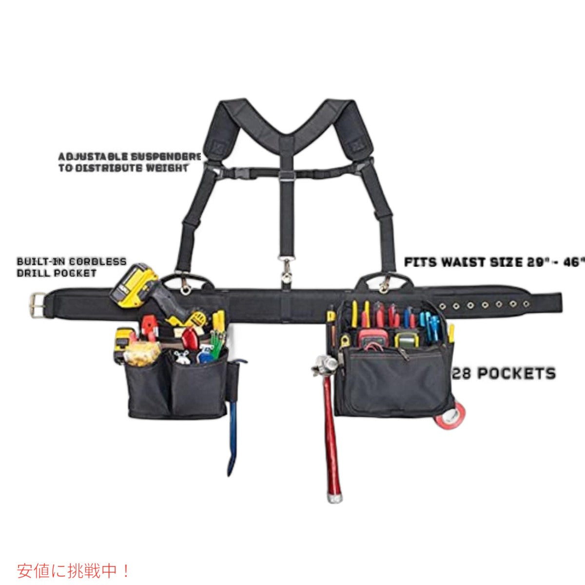 CLC 1608 コンフォートリフト ツールベルト Custom Leathercraft Electrician's Comfort Lift Combo Tool Belt Custom Leathercraft 4
