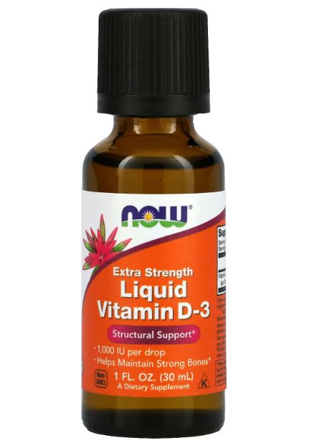 ビタミンD3 1,000IU リキッド 30ml NOW Foods (ナウフーズ) 1