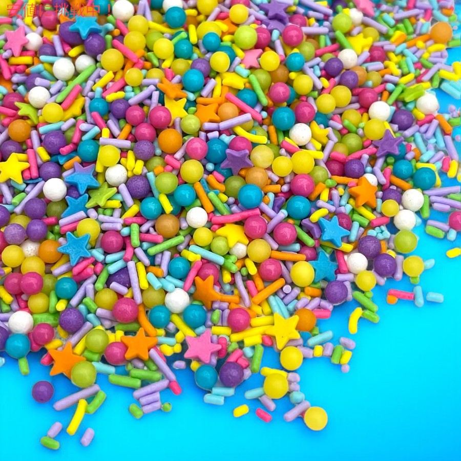Manvscakes マンブスケーキ 製菓用 スプリンクルミックス [レインボー] 4oz お菓子作り トッピング 手作りお菓子用 Edible Sprinkle Mix Rainbow 114g 2