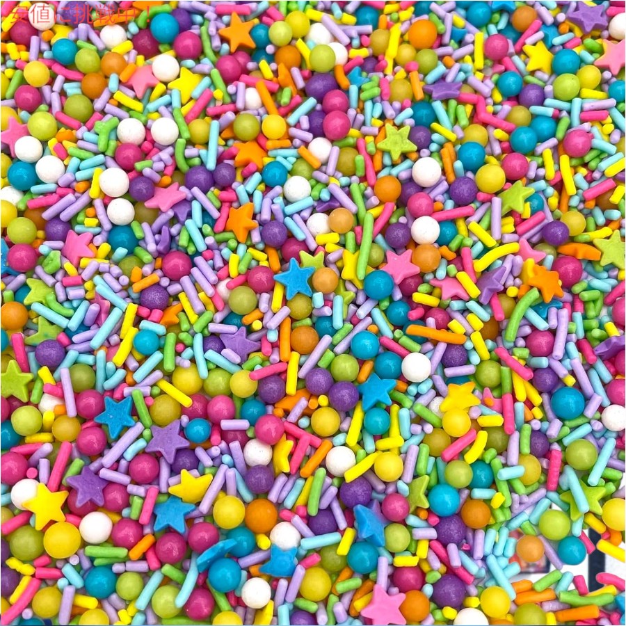 Manvscakes マンブスケーキ 製菓用 スプリンクルミックス [レインボー] 4oz お菓子作り トッピング 手作りお菓子用 Edible Sprinkle Mix Rainbow 114g 3