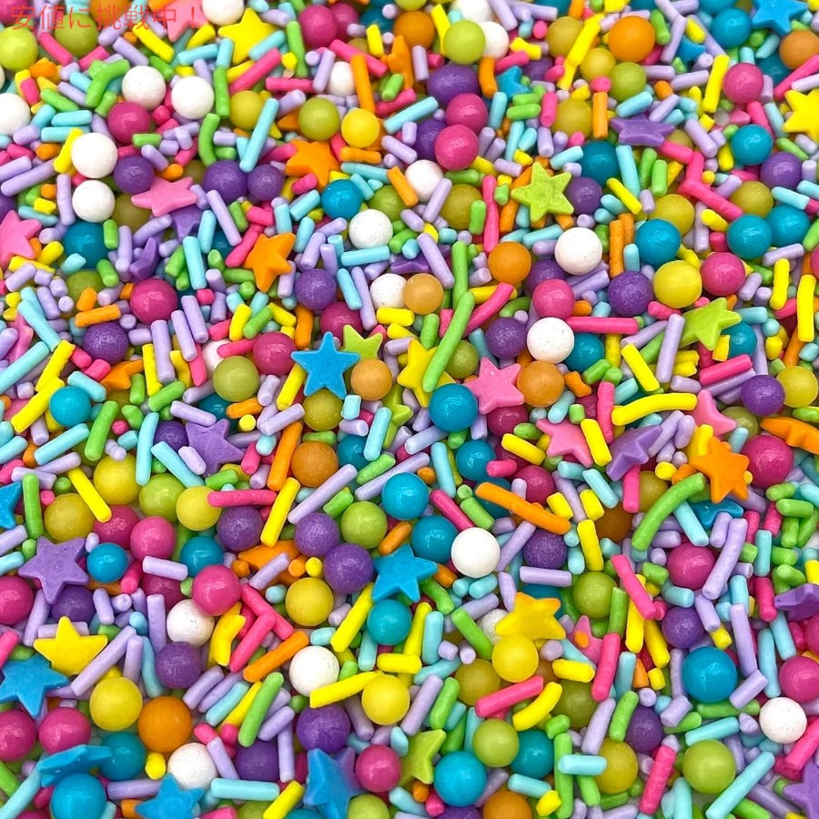Manvscakes マンブスケーキ 製菓用 スプリンクルミックス [レインボー] 4oz お菓子作り トッピング 手作りお菓子用 Edible Sprinkle Mix Rainbow 114g 5