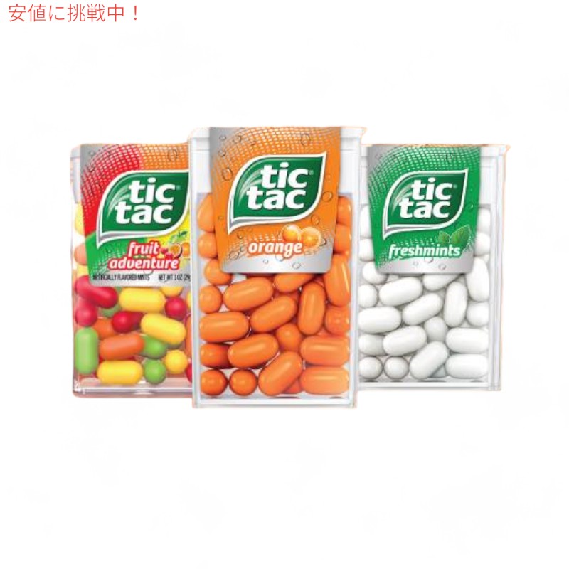 Tic Tac ティックタック ミント メガボックス バラエティパック 0.63oz x 27個 Mega Box 27 Packs Variety Mints Freshmint 17.14 Oz 7