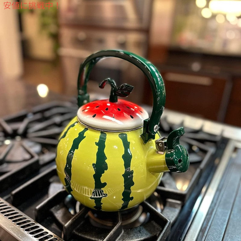 可愛いやかん Supreme Housewares 口笛ケトル スイカ デザイン ティーポット Watermelon Design Teapot Water Kettle 1.6クオート 2