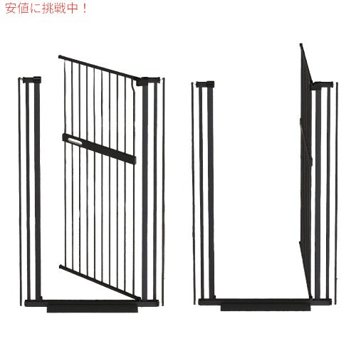 AIKSSOO エクストラトール キャット ゲート ワイドセーフティ ブラックメタル  Extra Tall Cat Gate Wide Safety Black Metal 3