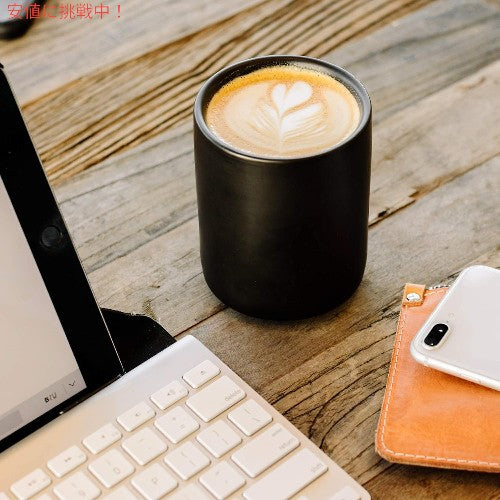 Fellow フェロー モンティミルク アートカップ ダブルウォールセラミック ラテマグ [マットブラック] Monty Milk Art Cups Ceramic Latte Mug Matte Black 11oz 6