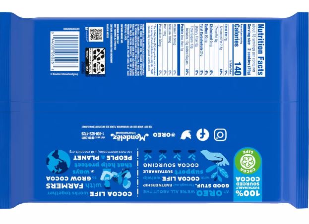 Oreo オレオ Mint ミント ファミリーサイズ 18.71oz/530g 2