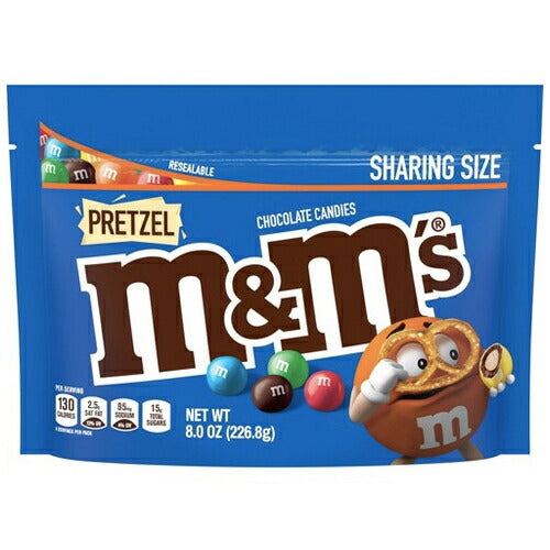 M&M's Pretzel Sharing size 8oz エムアンドエムズ プレッツェル味 226.8g 1
