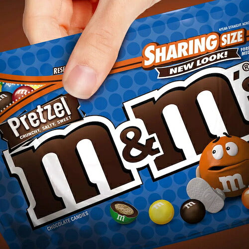 M&M's Pretzel Sharing size 8oz エムアンドエムズ プレッツェル味 226.8g 3
