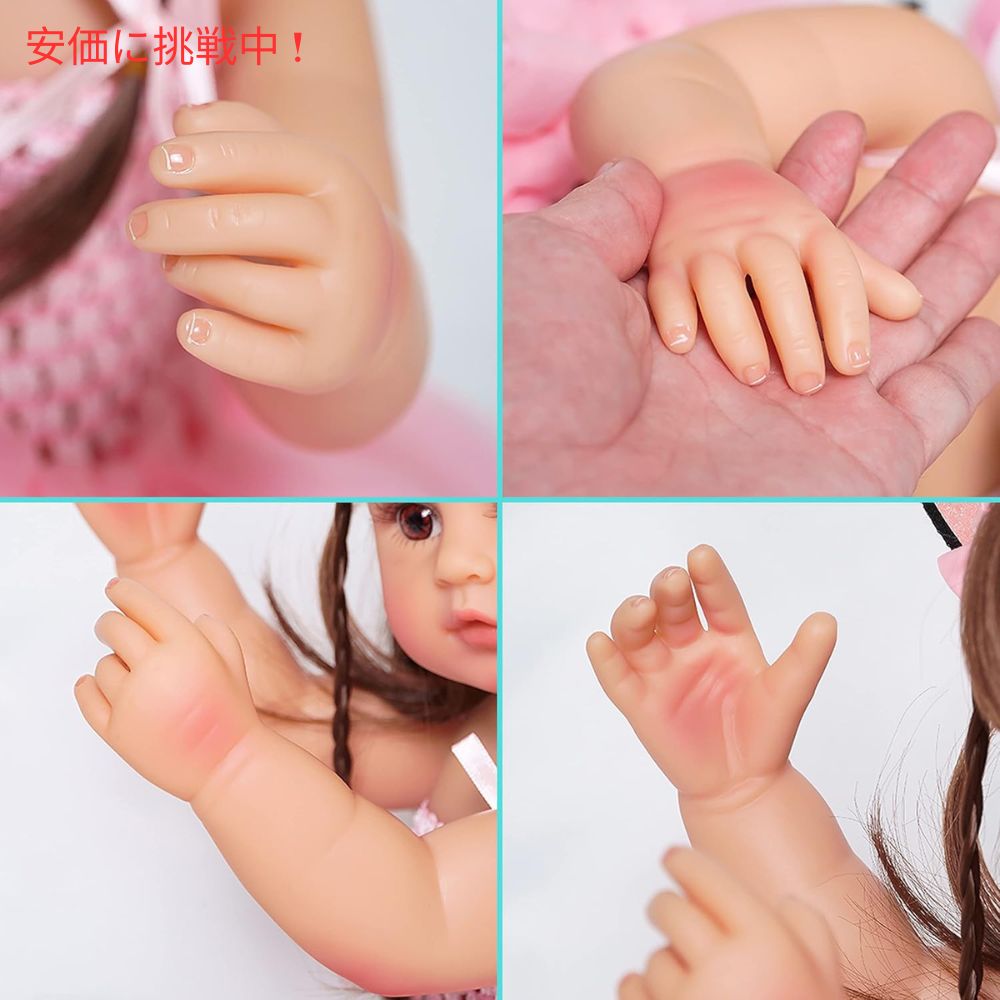 MNMJ リアルな新生児ベビードール 3歳以上対象 22インチ Realistic Newborn Baby Doll for Ages 3+ 22inch 3