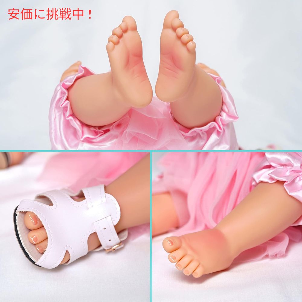 MNMJ リアルな新生児ベビードール 3歳以上対象 22インチ Realistic Newborn Baby Doll for Ages 3+ 22inch 4