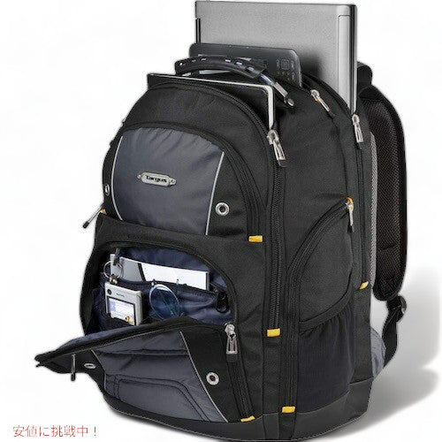 Targus ターガス ドリフターII 17インチノートパソコン用バックパック ブラック/グレー TSB239US Drifter II Backpack Black/Gray 11