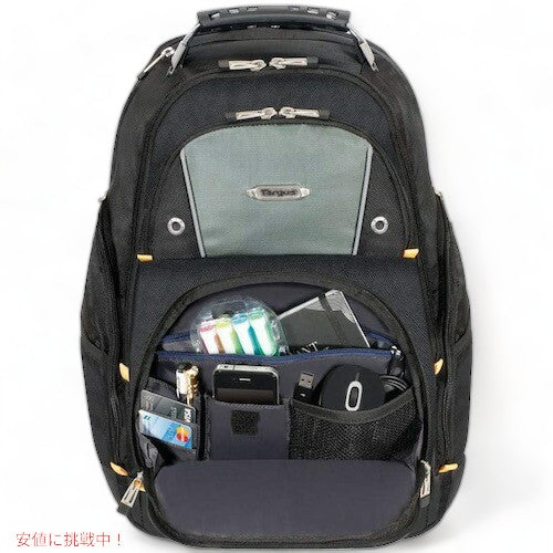 Targus ターガス ドリフターII 17インチノートパソコン用バックパック ブラック/グレー TSB239US Drifter II Backpack Black/Gray 6