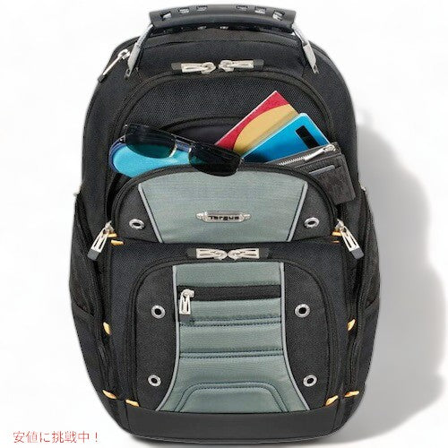 Targus ターガス ドリフターII 17インチノートパソコン用バックパック ブラック/グレー TSB239US Drifter II Backpack Black/Gray 7