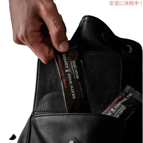 DEATH WISH COFFEE The World's Strongest Coffee Dark Roast Instant Coffee Sticks 8 packs オーガニック 8袋入り 8