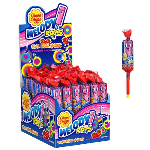 チュッパチャプス メロディーポップス キャンディ [ストロベリー味] 48個入り（720g） Chupa Chups Melody Pops 2