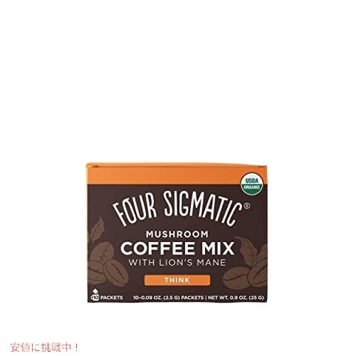 Four Sigmatic Instant Mushroom Coffee with Lion's Mane Think 10 packets / オーガニック インスタント マッシュルームコーヒーミックス ヤマブシタケ＆チャーガエキス入り [Think] 10袋 2