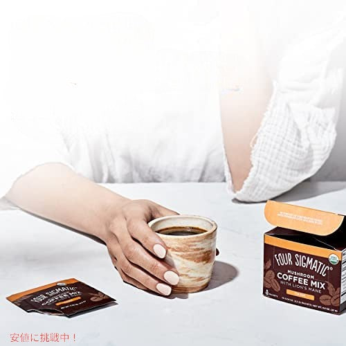 Four Sigmatic Instant Mushroom Coffee with Lion's Mane Think 10 packets / オーガニック インスタント マッシュルームコーヒーミックス ヤマブシタケ＆チャーガエキス入り [Think] 10袋 5