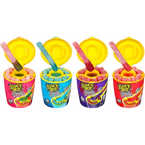 ジューシードロップ 8個セット グミキャンディ ディップアンドスティックス 4種類のフルーツ味 海外お菓子 グミ Juicy Drop Gummy Dip 'N Stix 2