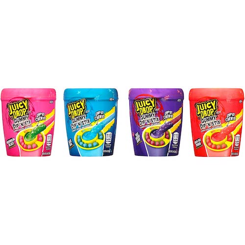 ジューシードロップ 8個セット グミキャンディ ディップアンドスティックス 4種類のフルーツ味 海外お菓子 グミ Juicy Drop Gummy Dip 'N Stix 5
