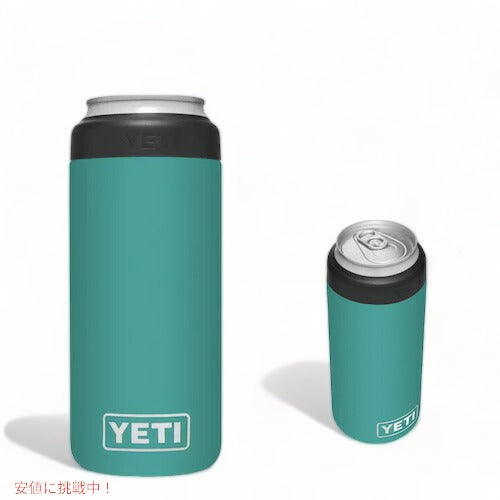 YETI Rambler 12 oz Colster SLIM Can Insulator AQUIFER BLUE / イエティ ランブラー コルスター 保冷 缶ホルダー スリム缶用 12oz(354ml) 1