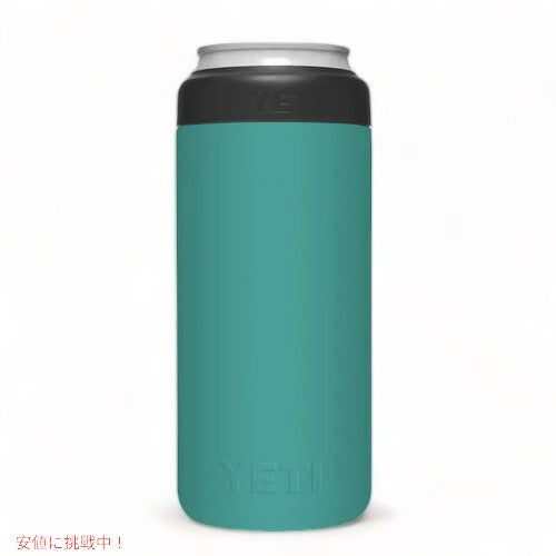 YETI Rambler 12 oz Colster SLIM Can Insulator AQUIFER BLUE / イエティ ランブラー コルスター 保冷 缶ホルダー スリム缶用 12oz(354ml) 3
