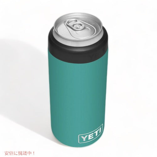 YETI Rambler 12 oz Colster SLIM Can Insulator AQUIFER BLUE / イエティ ランブラー コルスター 保冷 缶ホルダー スリム缶用 12oz(354ml) 4