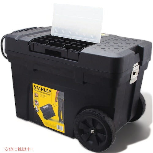 Stanley 14.7 in. Tool Chest Black / スタンレー 工具箱 14.7インチ ホイール付き ツールボックス ブラック 033026R 1