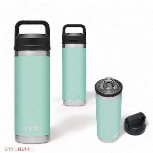＜5色から選べます＞YETI Rambler 18 oz Bottle With Chug Cap / イエティ ランブラー ボトル 18 oz / 532 ml チャグキャップ付き 水筒 保温 保冷 4
