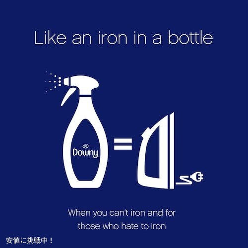 ダウニー Downy リンクル リリーサー プラス ファブリック スプレー 衣料用しわ取りスプレー ライトフレッシュの香り 1リットル（33.8 Fl Oz） 2