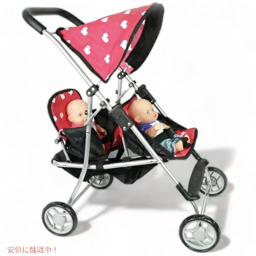 ニューヨークドールコレクション The New York Doll Collection マイ ファースト ドール ツイン ストローラー 人形用 Twin Stroller 2